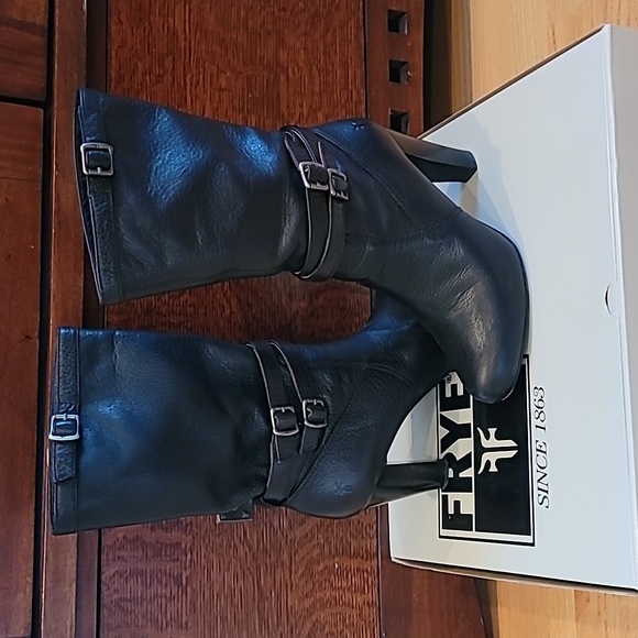 Frye Shoes - Frye Marissa Slouch -SVL Boot size 7.5 M BLACK